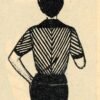 Gestreepte damesblouse