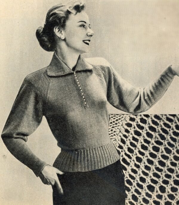 Flatteuze raglanjumper