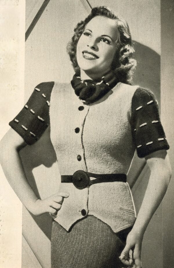 Elegant damesvest met korte mouw