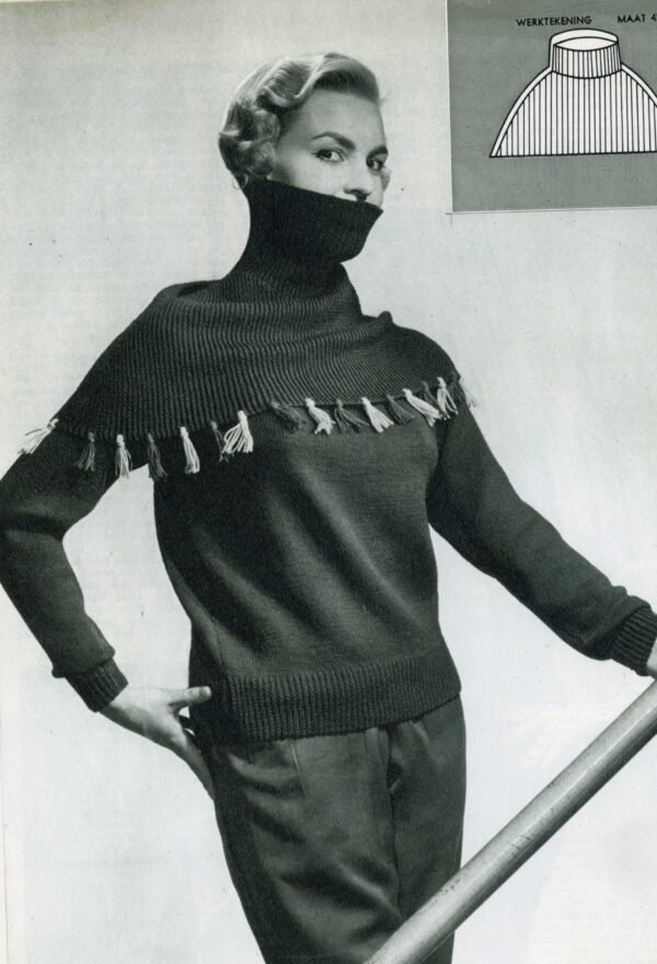 Jumper met afneembare kraag