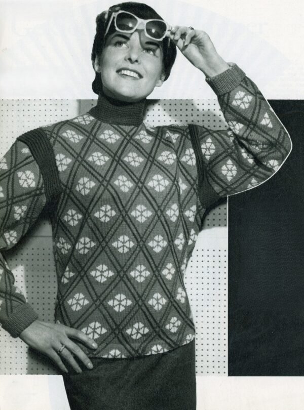 Damestrui met jacquard patroon