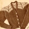 Blouse met jacquard rand