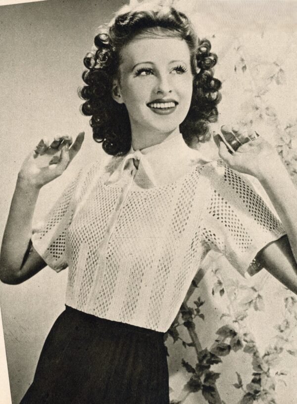 Gehaakt jumpertje met ronde pas