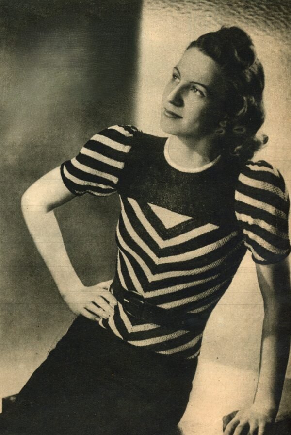 Gestreepte damesjumper