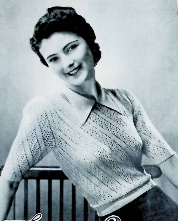 Damesjumper in ajourpatroon