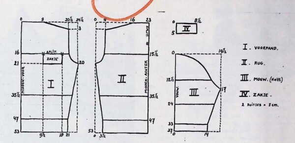 Driekleurige damesjumper