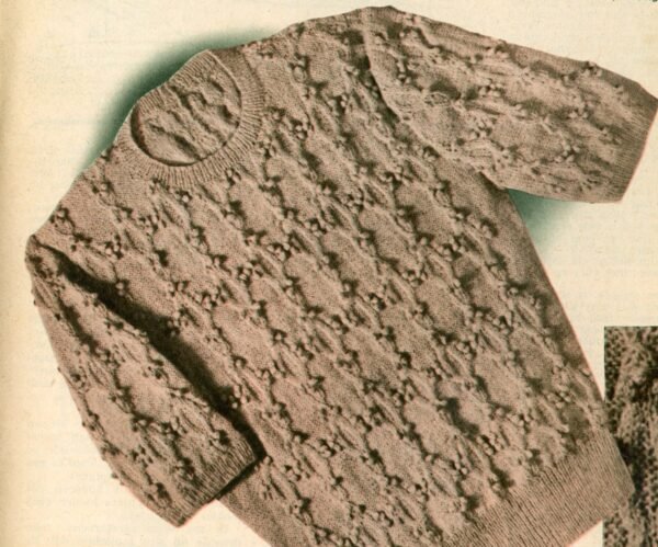 Damesjumper met nopjesmotief