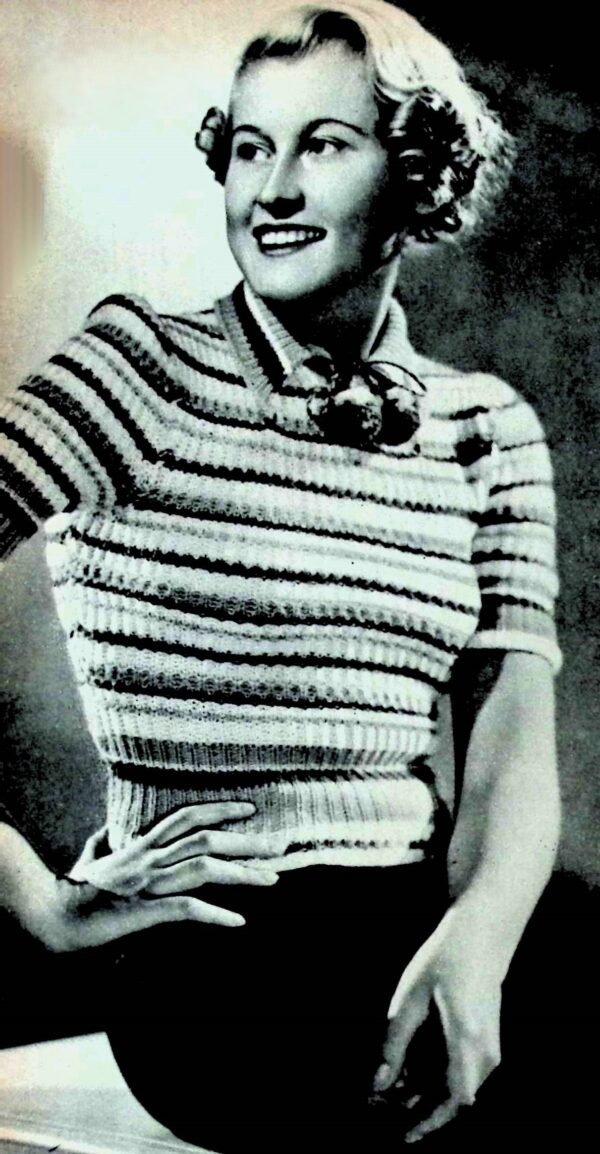 Gestreepte damesjumper