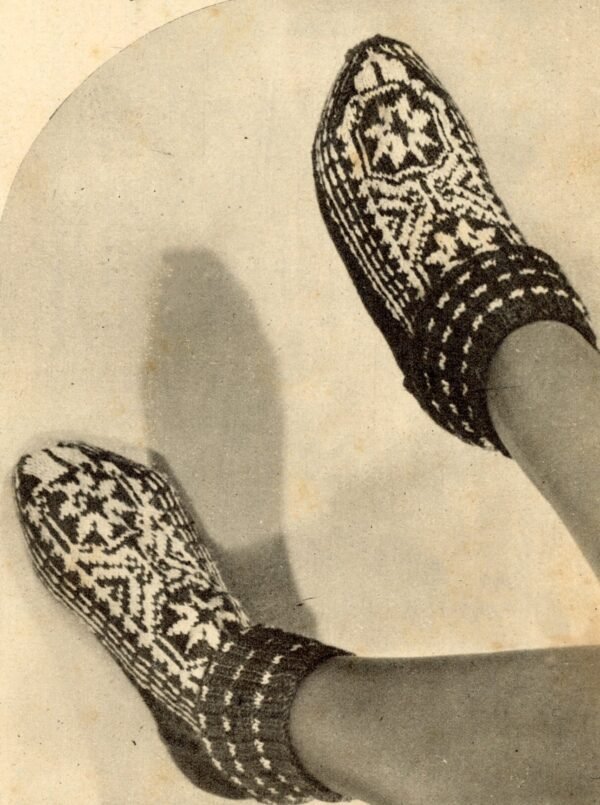 Gebreide pantoffeltjes