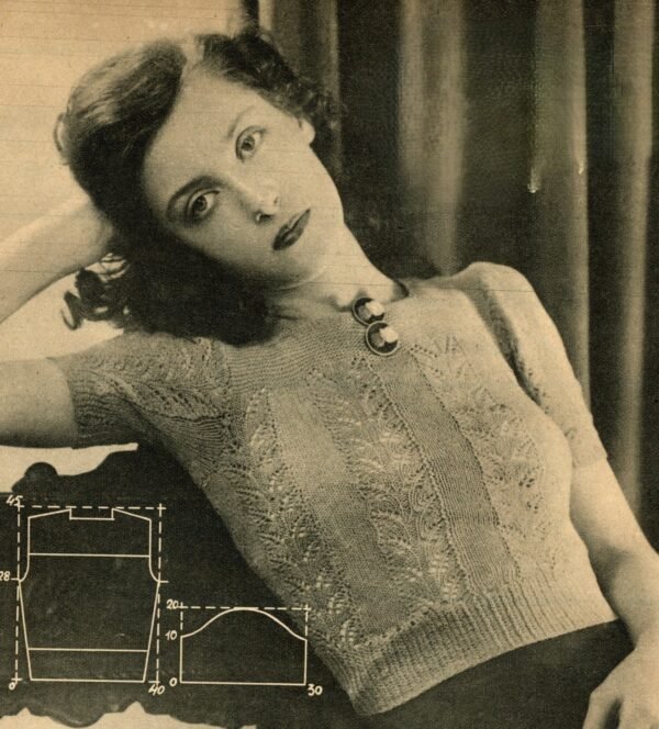 Jumper met kantpatroon