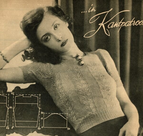 Jumper met kantpatroon