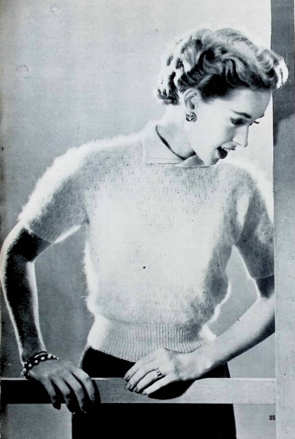 Damesjumper van angora wol