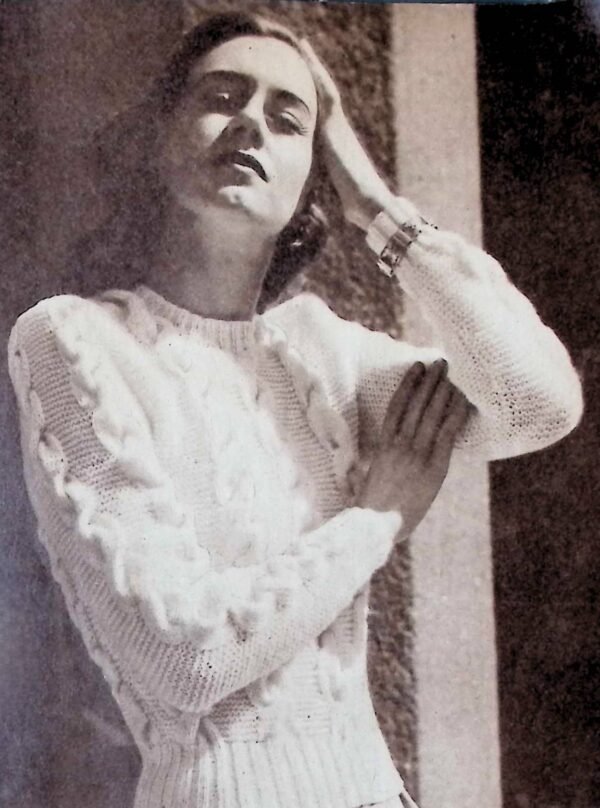 Foto 1 D40T089 Skitrui met vlechtbreiwerk