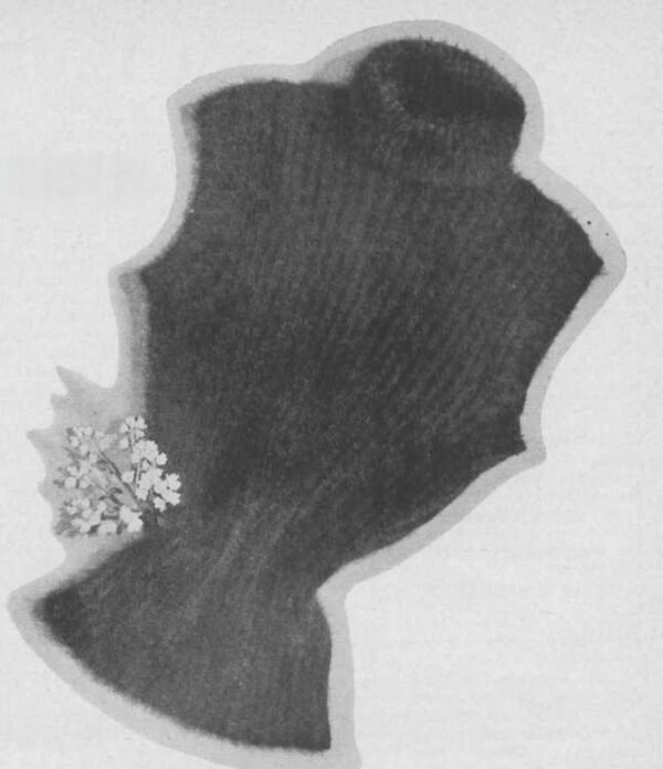 Angora jumper met col