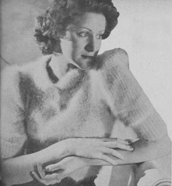 Foto D40T100 Angora damesjumper