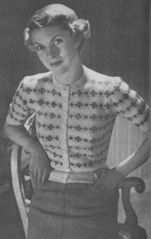 Damesvest in Fair Isle techniek