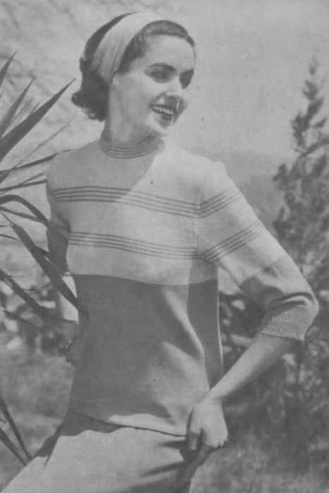 Foto 1 D50T060 Damesjumper in twee kleuren