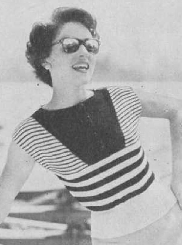 Gestreepte damesjumper