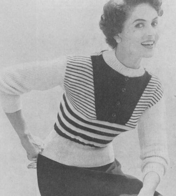 Gestreepte damesjumper