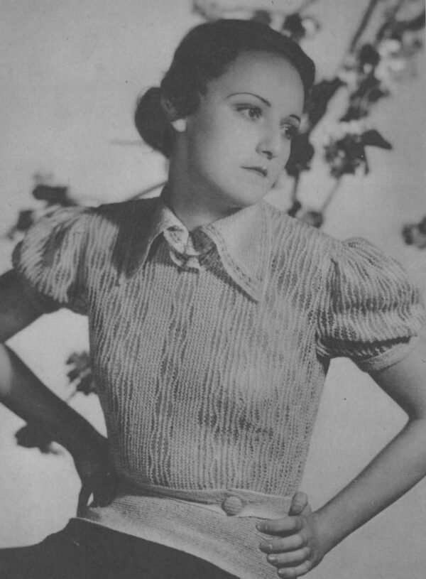 Zomerjumper met open breiwerk