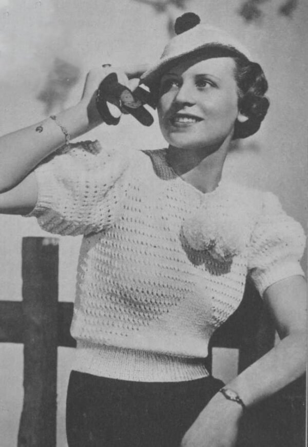 Zomerjumper met open breiwerk