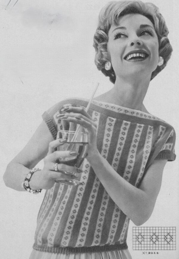 Zomerjumper met gekleurd streepmotief