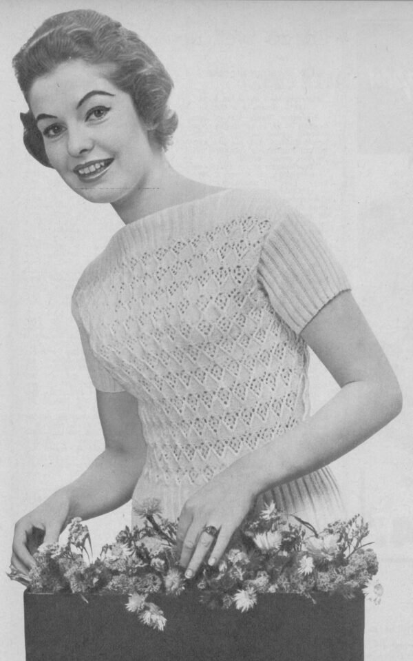 Zomerjumper met ajourpatroon