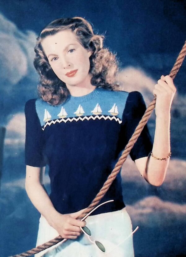 Vakantiejumper met scheepjes