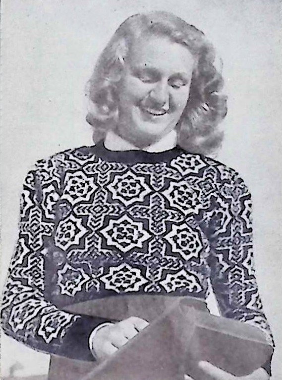 Damesjumper met motieven