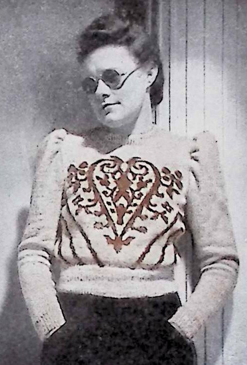 Damesjumper met motief