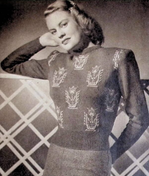 Damesjumper met motieven