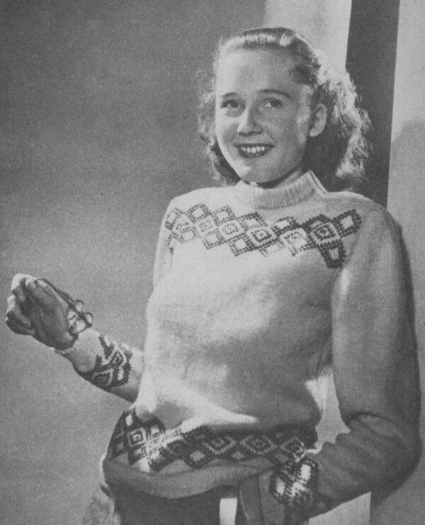 Damesjumper met motieven