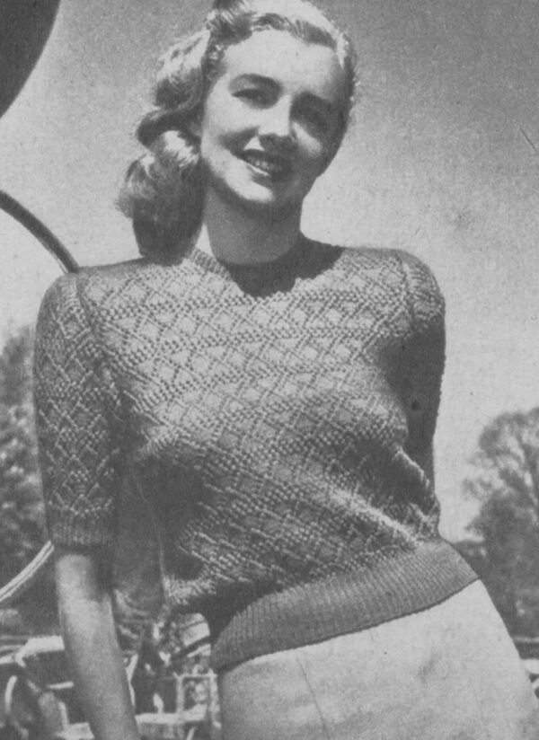 Foto 1 D50T160 Damesjumper in open patroon