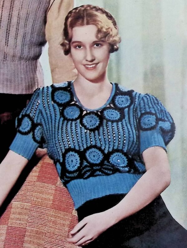 Foto D30H012 Gehaakte damesblouse