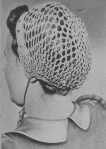 Gehaakt haarnetje voor de nacht