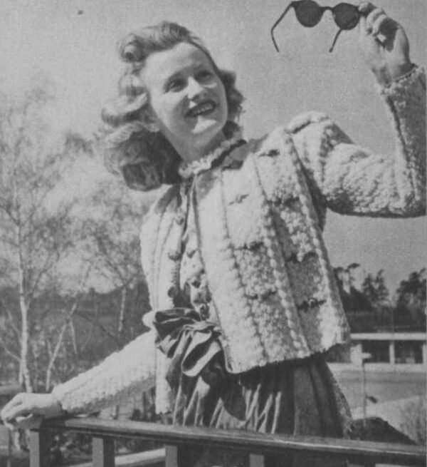 Foto D40H036 Sportief gehaakt jasje