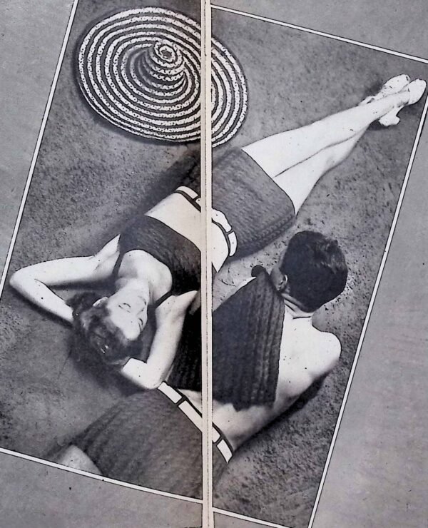 Gebreide strandpakjes voor dames en heren