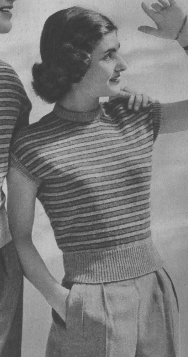 Foto D50T230 Gestreepte damesjumper