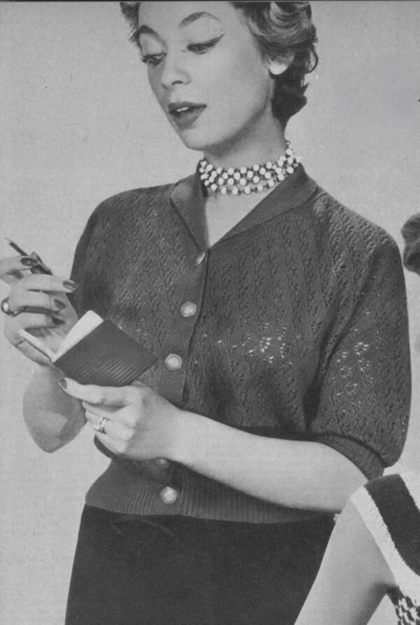 Damesjumper in ajourpatroon